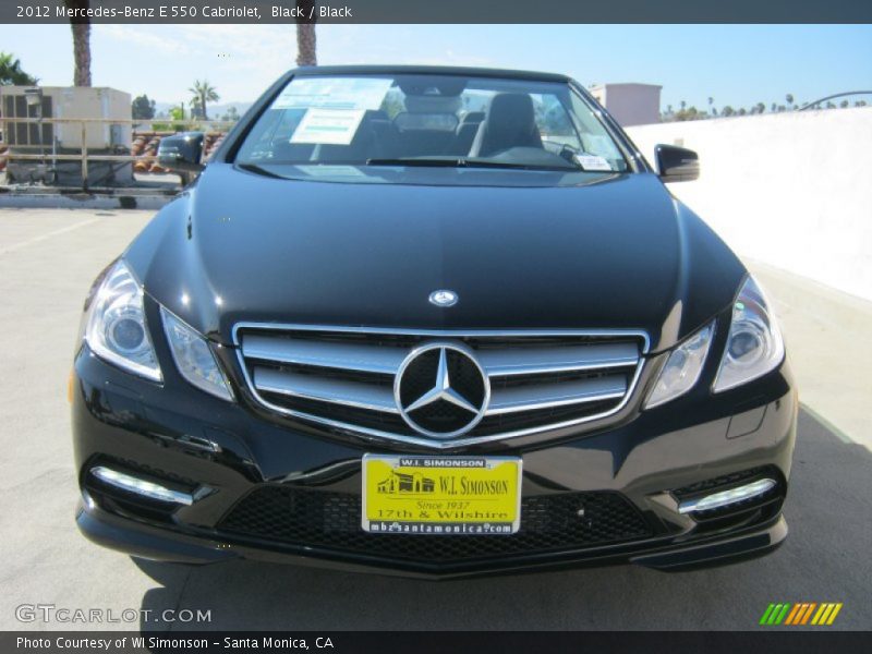 Black / Black 2012 Mercedes-Benz E 550 Cabriolet