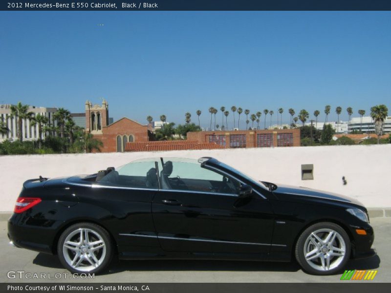Black / Black 2012 Mercedes-Benz E 550 Cabriolet