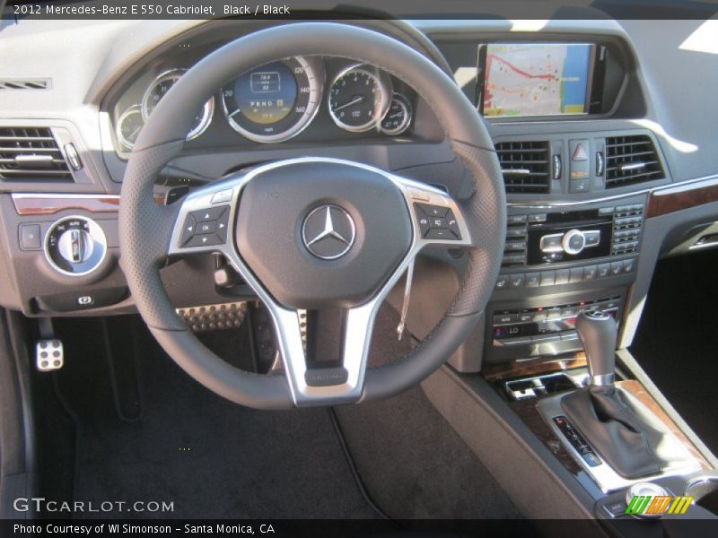 Black / Black 2012 Mercedes-Benz E 550 Cabriolet