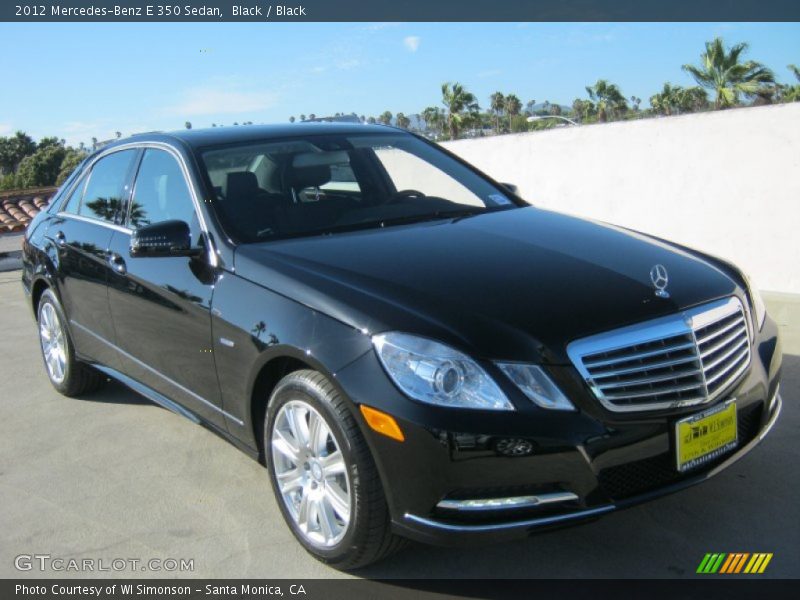 Black / Black 2012 Mercedes-Benz E 350 Sedan