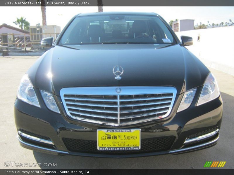 Black / Black 2012 Mercedes-Benz E 350 Sedan