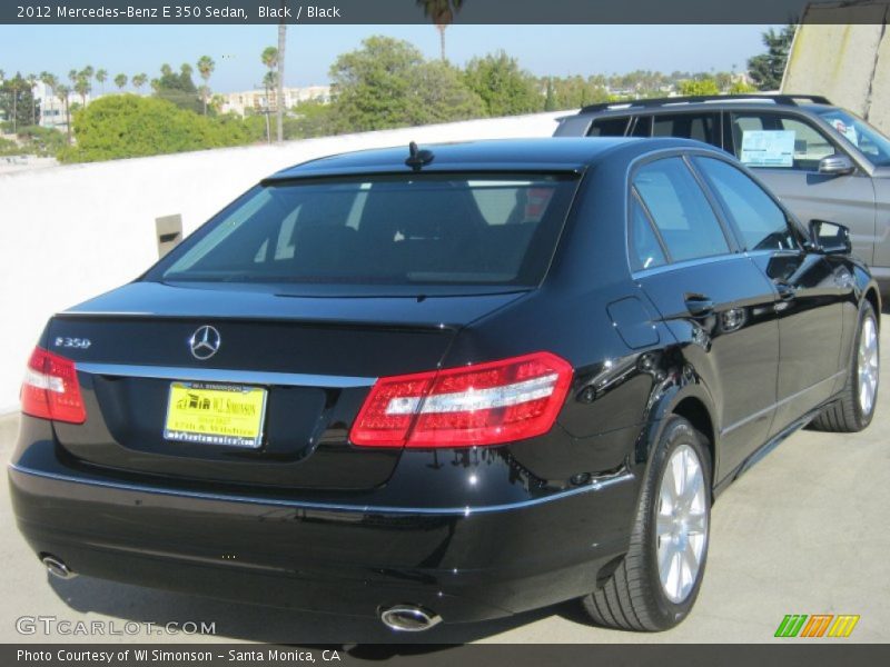 Black / Black 2012 Mercedes-Benz E 350 Sedan