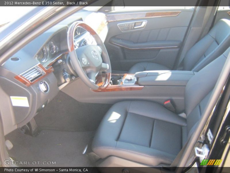 Black / Black 2012 Mercedes-Benz E 350 Sedan