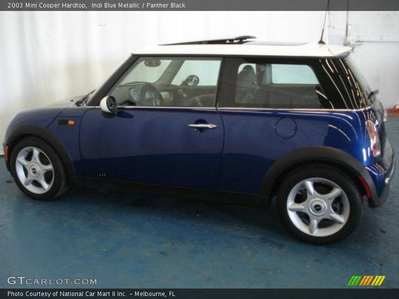 Indi Blue Metallic / Panther Black 2003 Mini Cooper Hardtop