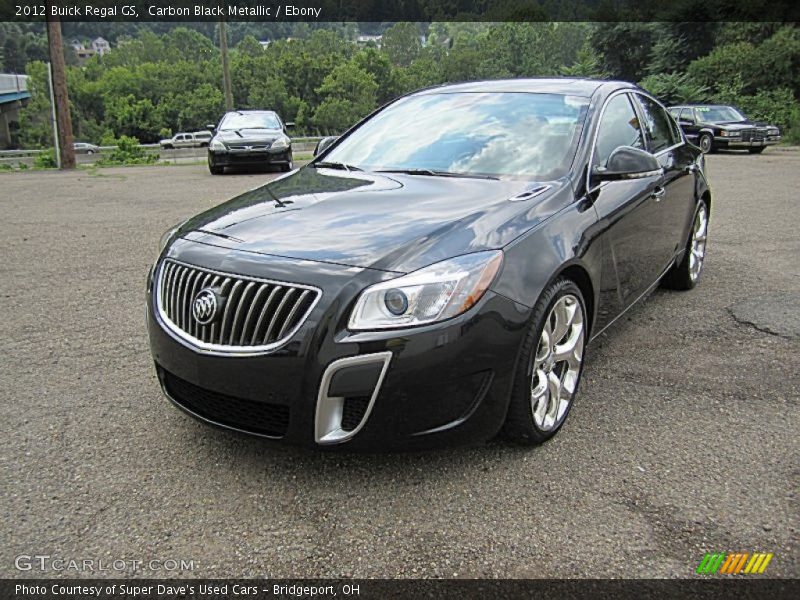 Carbon Black Metallic / Ebony 2012 Buick Regal GS