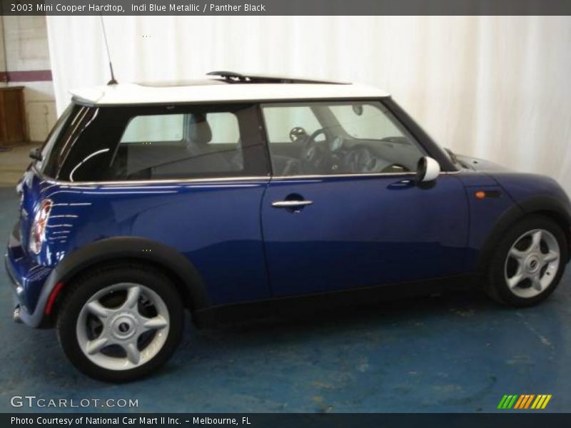 Indi Blue Metallic / Panther Black 2003 Mini Cooper Hardtop