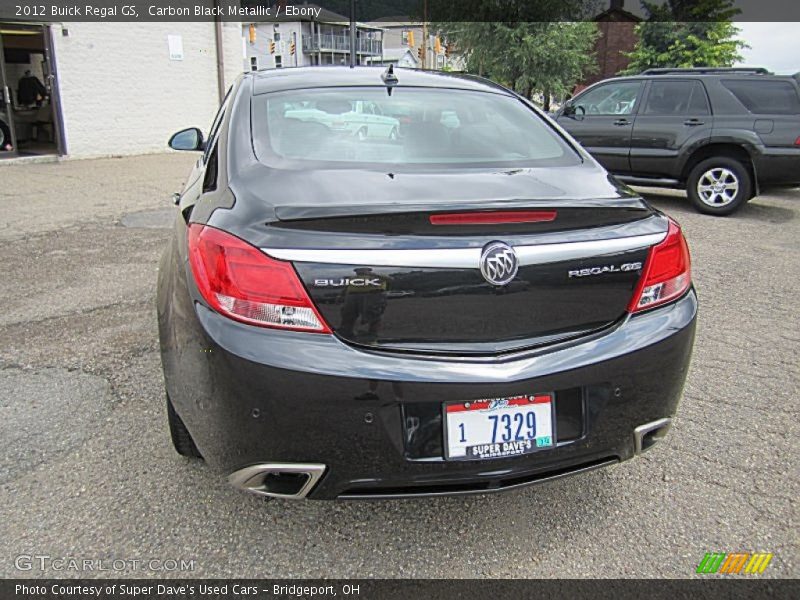 Carbon Black Metallic / Ebony 2012 Buick Regal GS