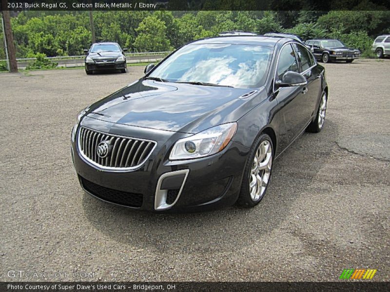 Carbon Black Metallic / Ebony 2012 Buick Regal GS