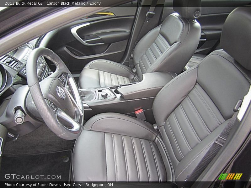  2012 Regal GS Ebony Interior