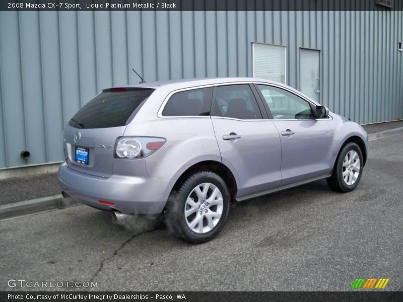 Liquid Platinum Metallic / Black 2008 Mazda CX-7 Sport