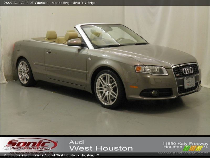 Alpaka Beige Metallic / Beige 2009 Audi A4 2.0T Cabriolet