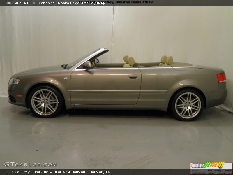 Alpaka Beige Metallic / Beige 2009 Audi A4 2.0T Cabriolet