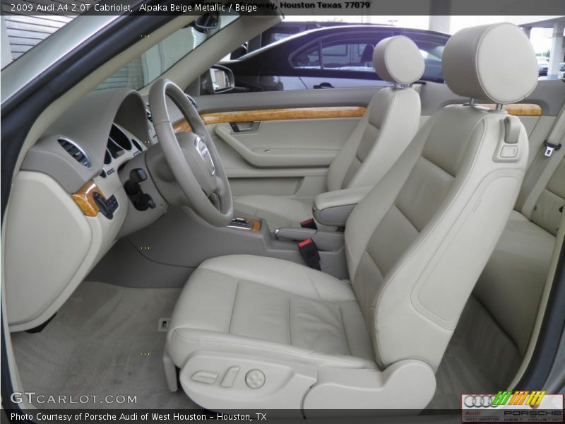 Alpaka Beige Metallic / Beige 2009 Audi A4 2.0T Cabriolet