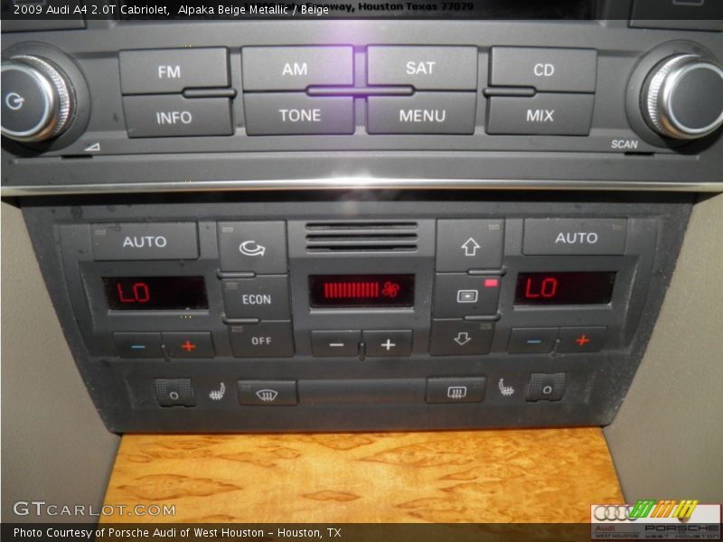 Alpaka Beige Metallic / Beige 2009 Audi A4 2.0T Cabriolet