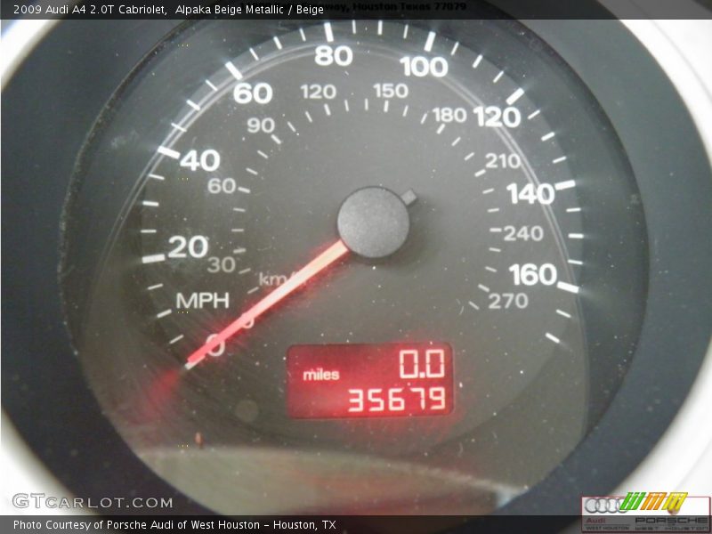 Alpaka Beige Metallic / Beige 2009 Audi A4 2.0T Cabriolet