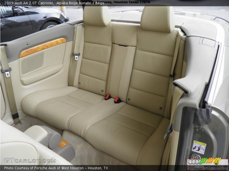 Alpaka Beige Metallic / Beige 2009 Audi A4 2.0T Cabriolet