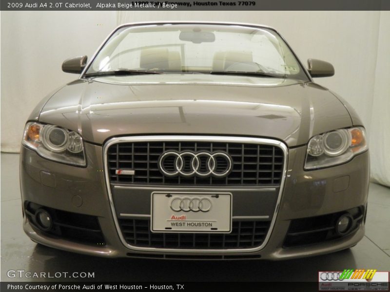 Alpaka Beige Metallic / Beige 2009 Audi A4 2.0T Cabriolet