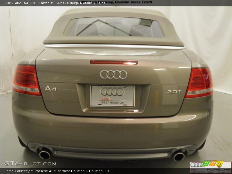 Alpaka Beige Metallic / Beige 2009 Audi A4 2.0T Cabriolet