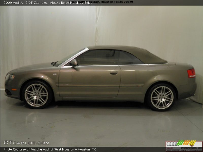 Alpaka Beige Metallic / Beige 2009 Audi A4 2.0T Cabriolet
