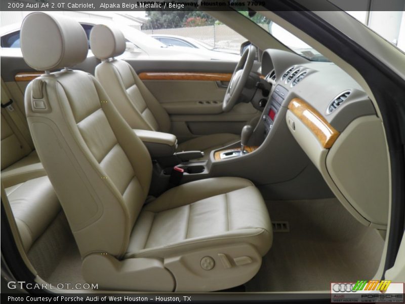 Alpaka Beige Metallic / Beige 2009 Audi A4 2.0T Cabriolet