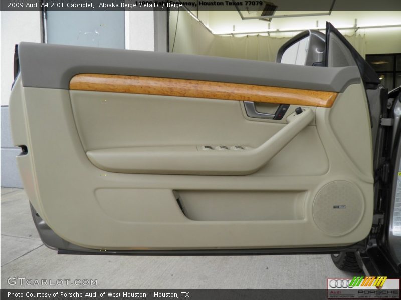 Alpaka Beige Metallic / Beige 2009 Audi A4 2.0T Cabriolet