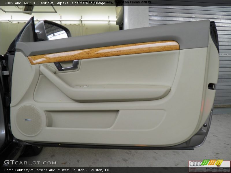 Alpaka Beige Metallic / Beige 2009 Audi A4 2.0T Cabriolet