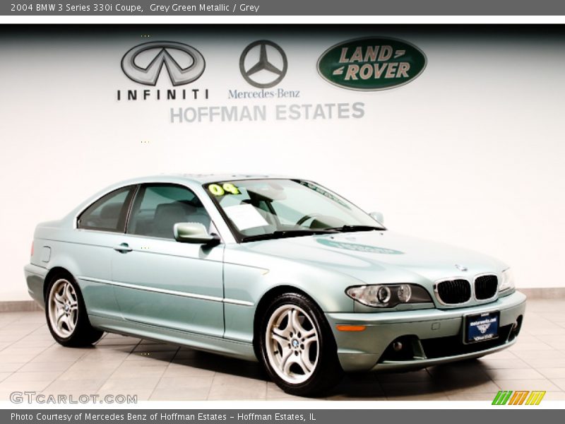 Grey Green Metallic / Grey 2004 BMW 3 Series 330i Coupe