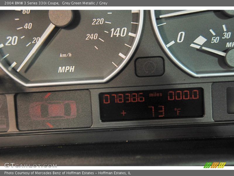 Grey Green Metallic / Grey 2004 BMW 3 Series 330i Coupe