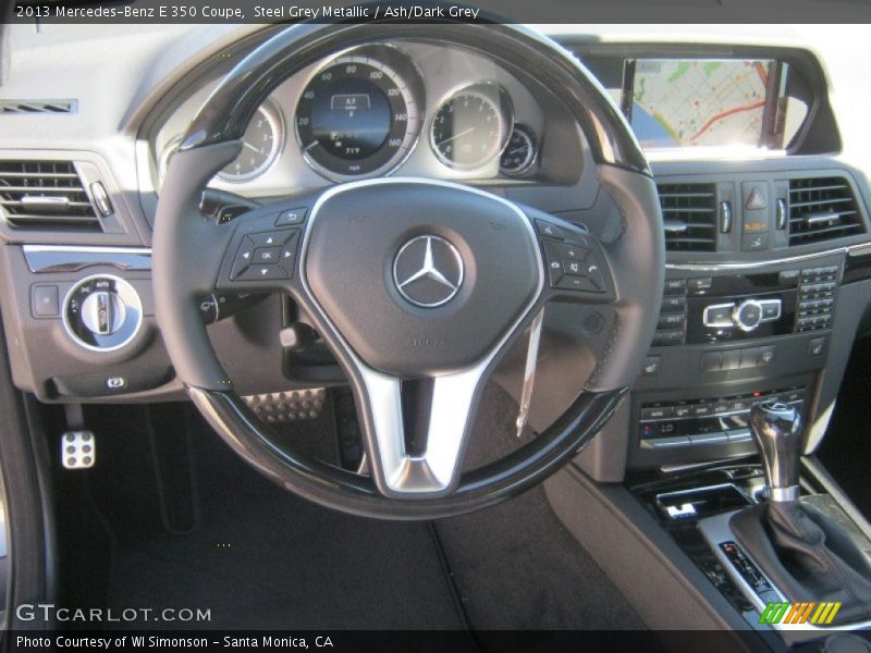 Steel Grey Metallic / Ash/Dark Grey 2013 Mercedes-Benz E 350 Coupe