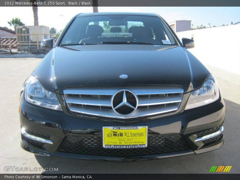 Black / Black 2012 Mercedes-Benz C 250 Sport
