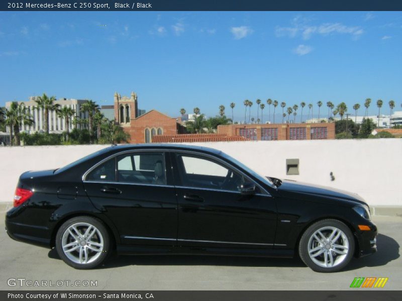 Black / Black 2012 Mercedes-Benz C 250 Sport