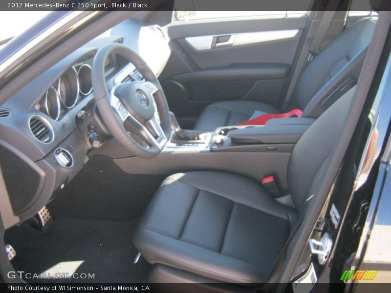 Black / Black 2012 Mercedes-Benz C 250 Sport