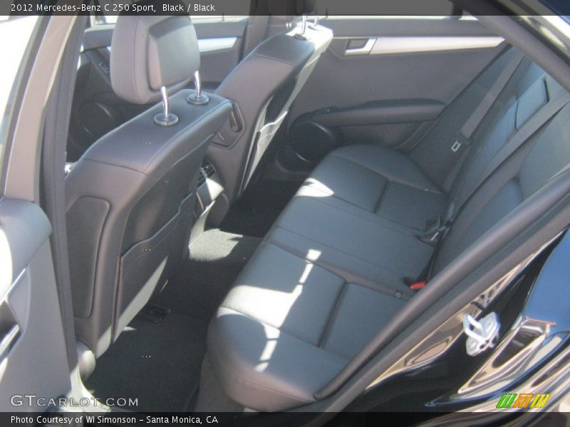 Black / Black 2012 Mercedes-Benz C 250 Sport