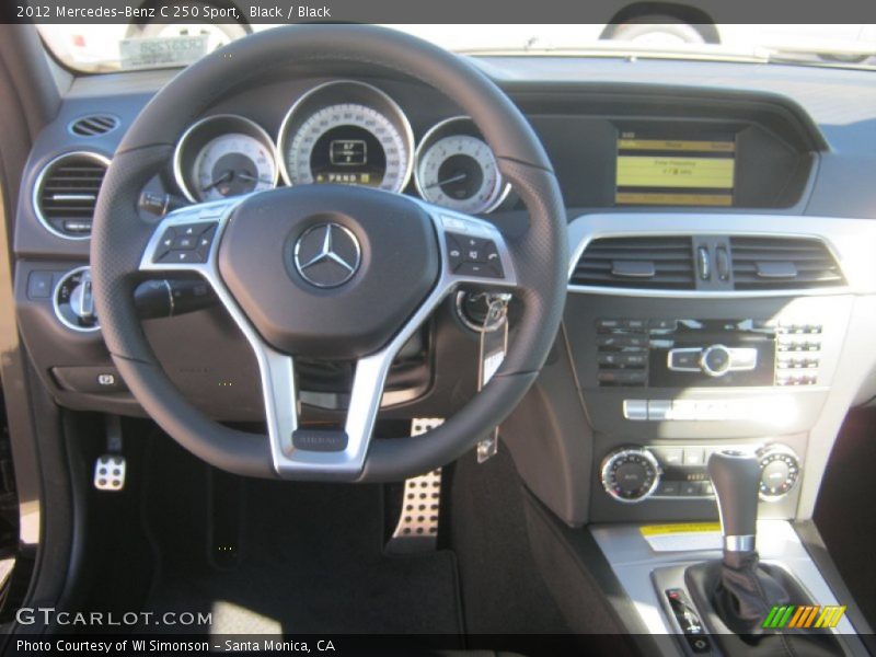 Black / Black 2012 Mercedes-Benz C 250 Sport