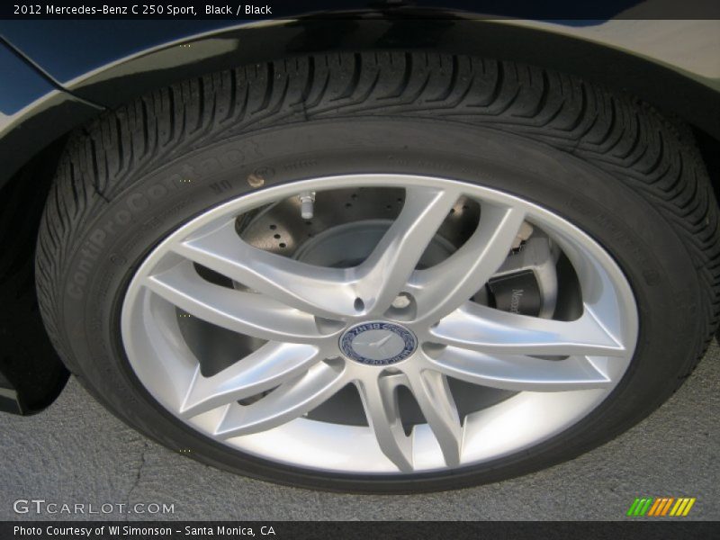 Black / Black 2012 Mercedes-Benz C 250 Sport