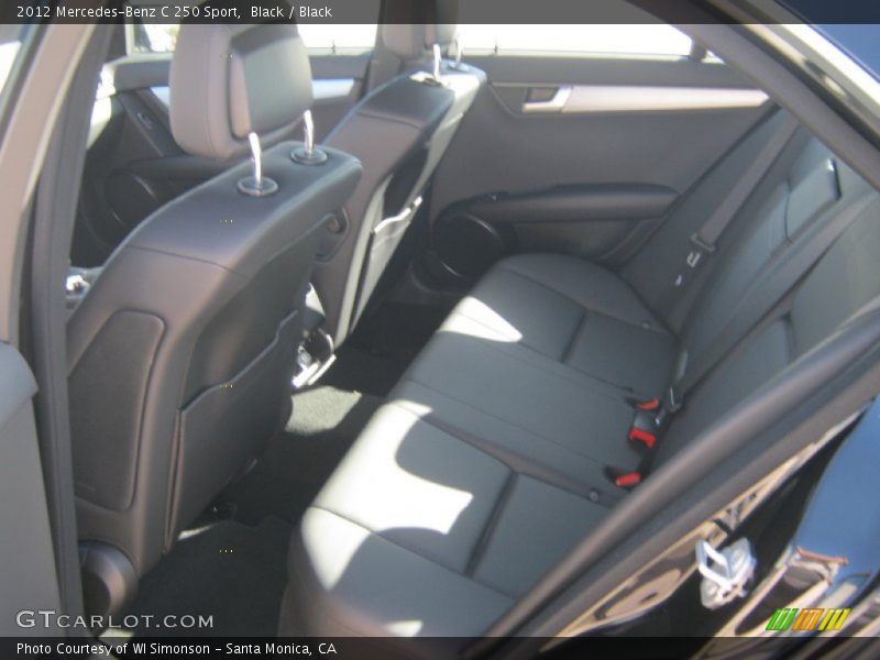 Black / Black 2012 Mercedes-Benz C 250 Sport