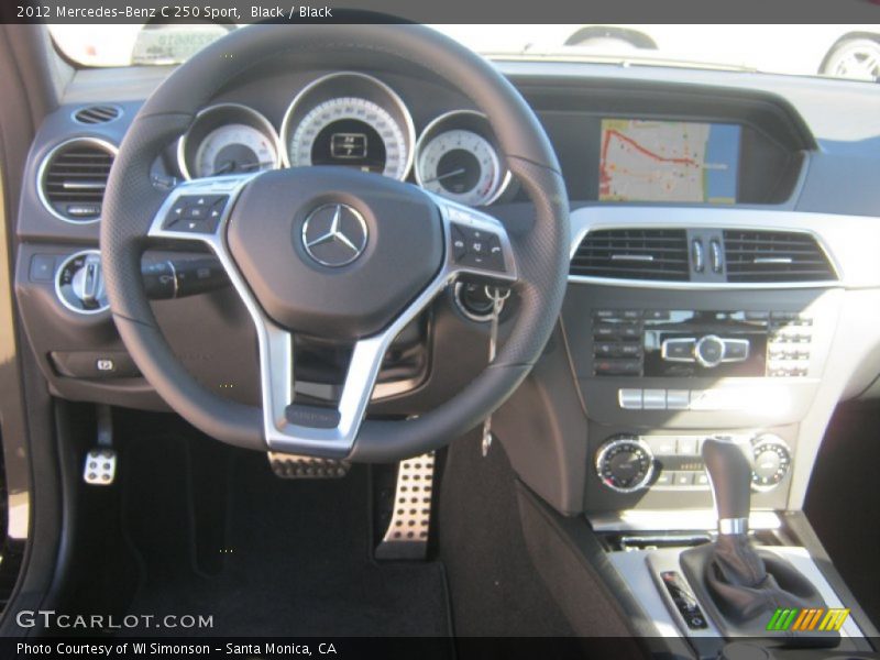Black / Black 2012 Mercedes-Benz C 250 Sport