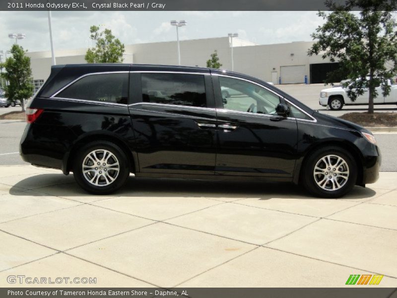 Crystal Black Pearl / Gray 2011 Honda Odyssey EX-L