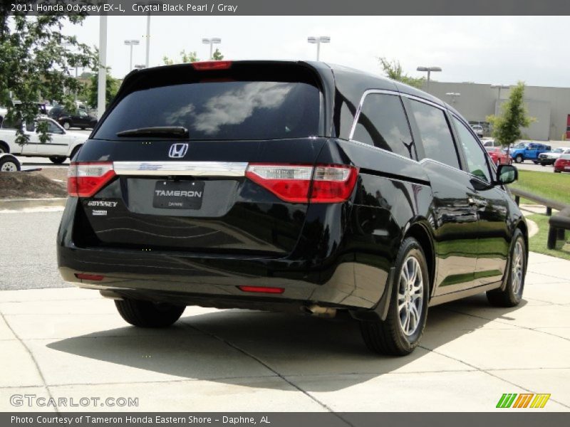 Crystal Black Pearl / Gray 2011 Honda Odyssey EX-L