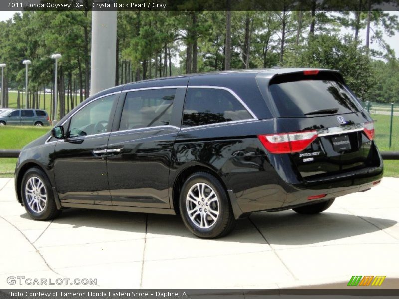 Crystal Black Pearl / Gray 2011 Honda Odyssey EX-L