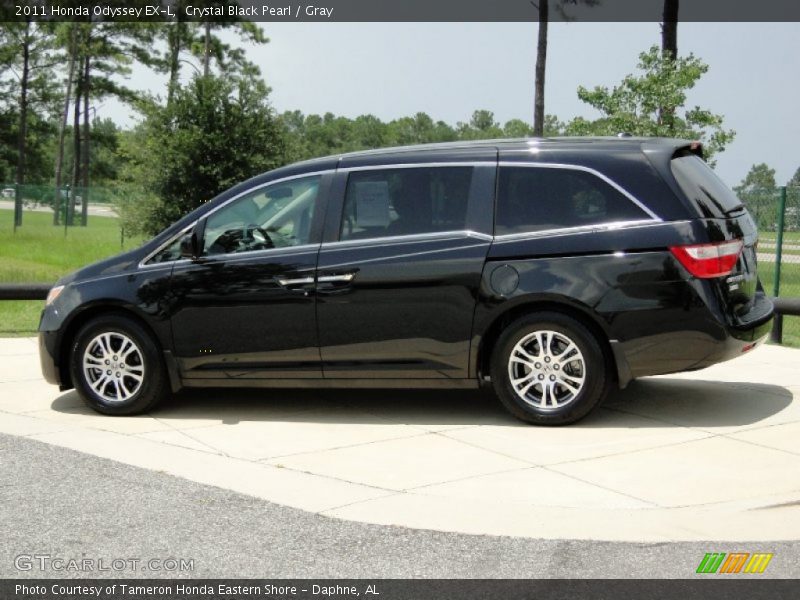 Crystal Black Pearl / Gray 2011 Honda Odyssey EX-L