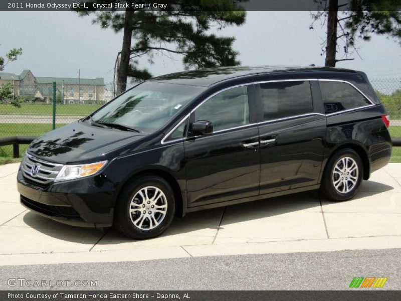 Crystal Black Pearl / Gray 2011 Honda Odyssey EX-L