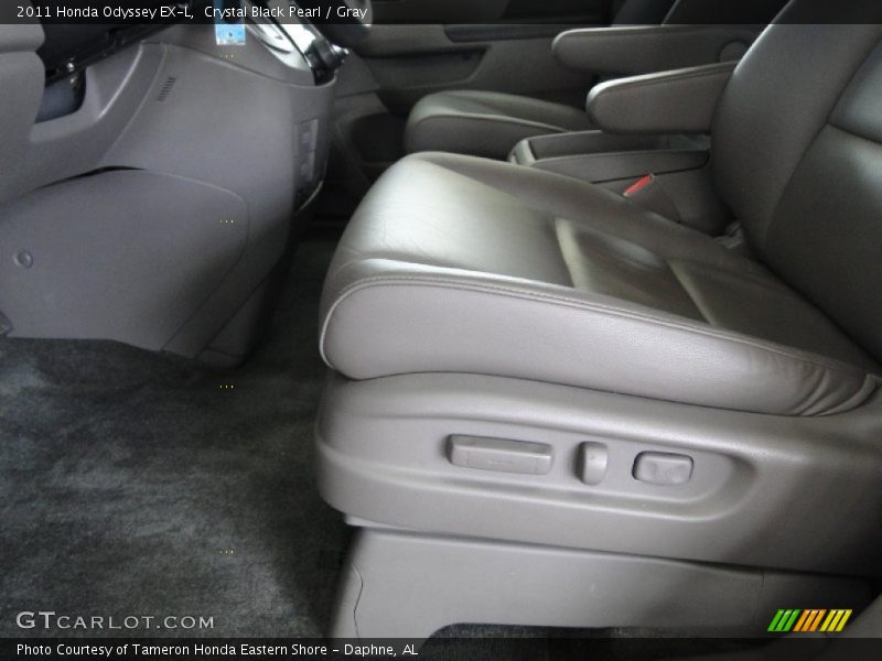 Crystal Black Pearl / Gray 2011 Honda Odyssey EX-L