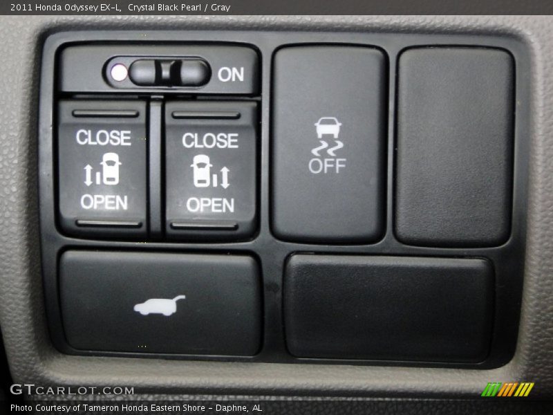 Crystal Black Pearl / Gray 2011 Honda Odyssey EX-L