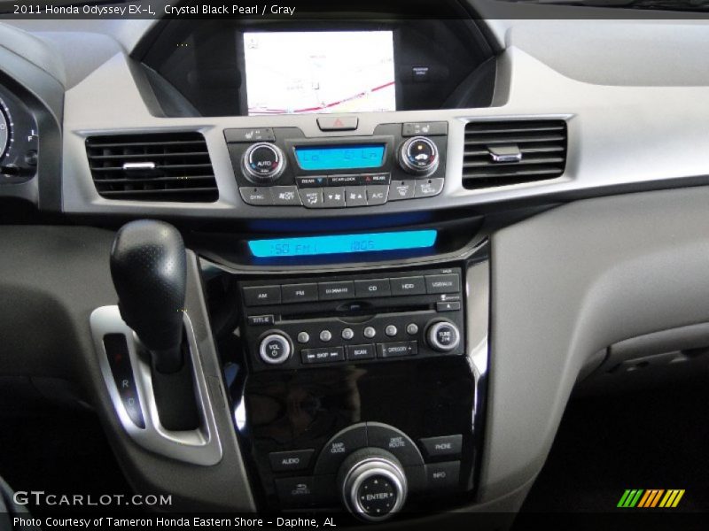 Crystal Black Pearl / Gray 2011 Honda Odyssey EX-L