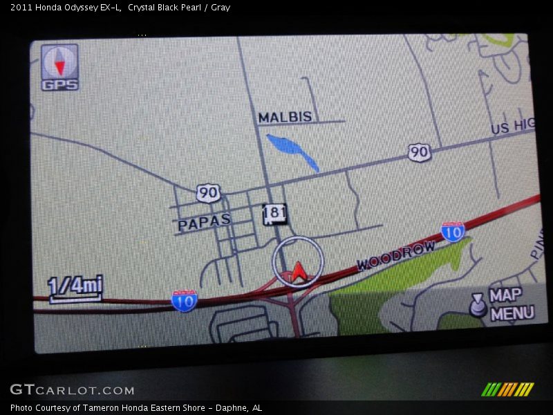 Crystal Black Pearl / Gray 2011 Honda Odyssey EX-L
