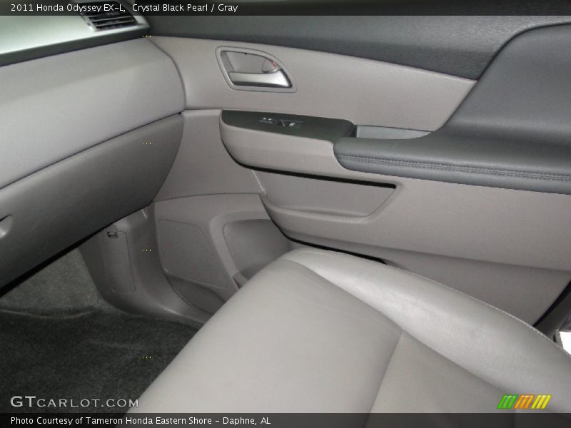 Crystal Black Pearl / Gray 2011 Honda Odyssey EX-L