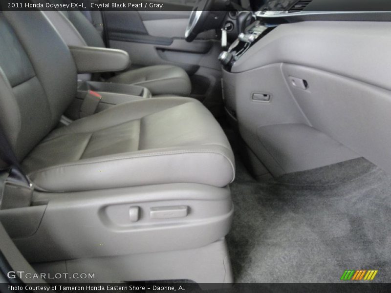 Crystal Black Pearl / Gray 2011 Honda Odyssey EX-L