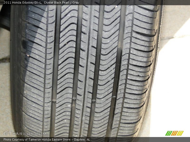 Crystal Black Pearl / Gray 2011 Honda Odyssey EX-L