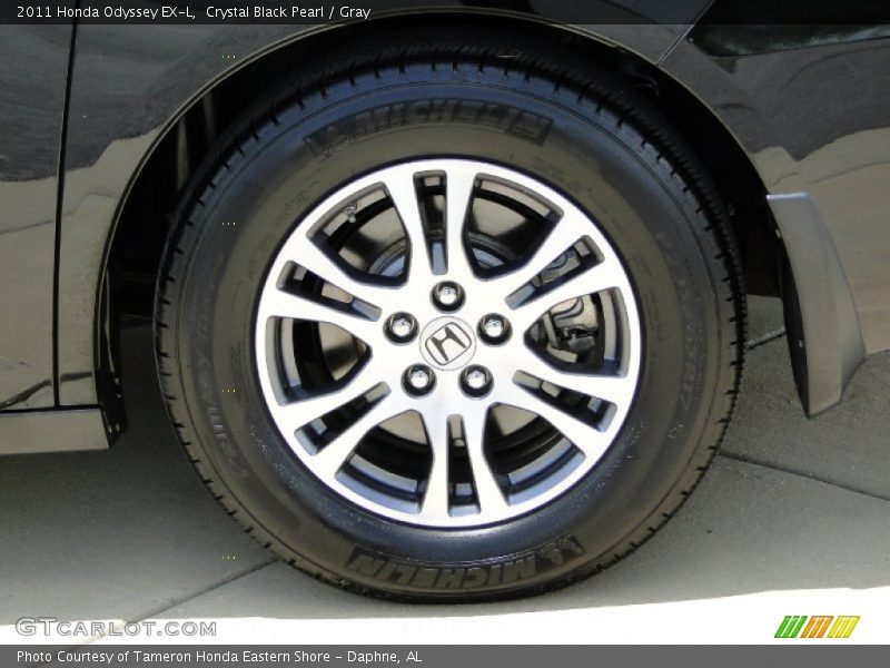 Crystal Black Pearl / Gray 2011 Honda Odyssey EX-L